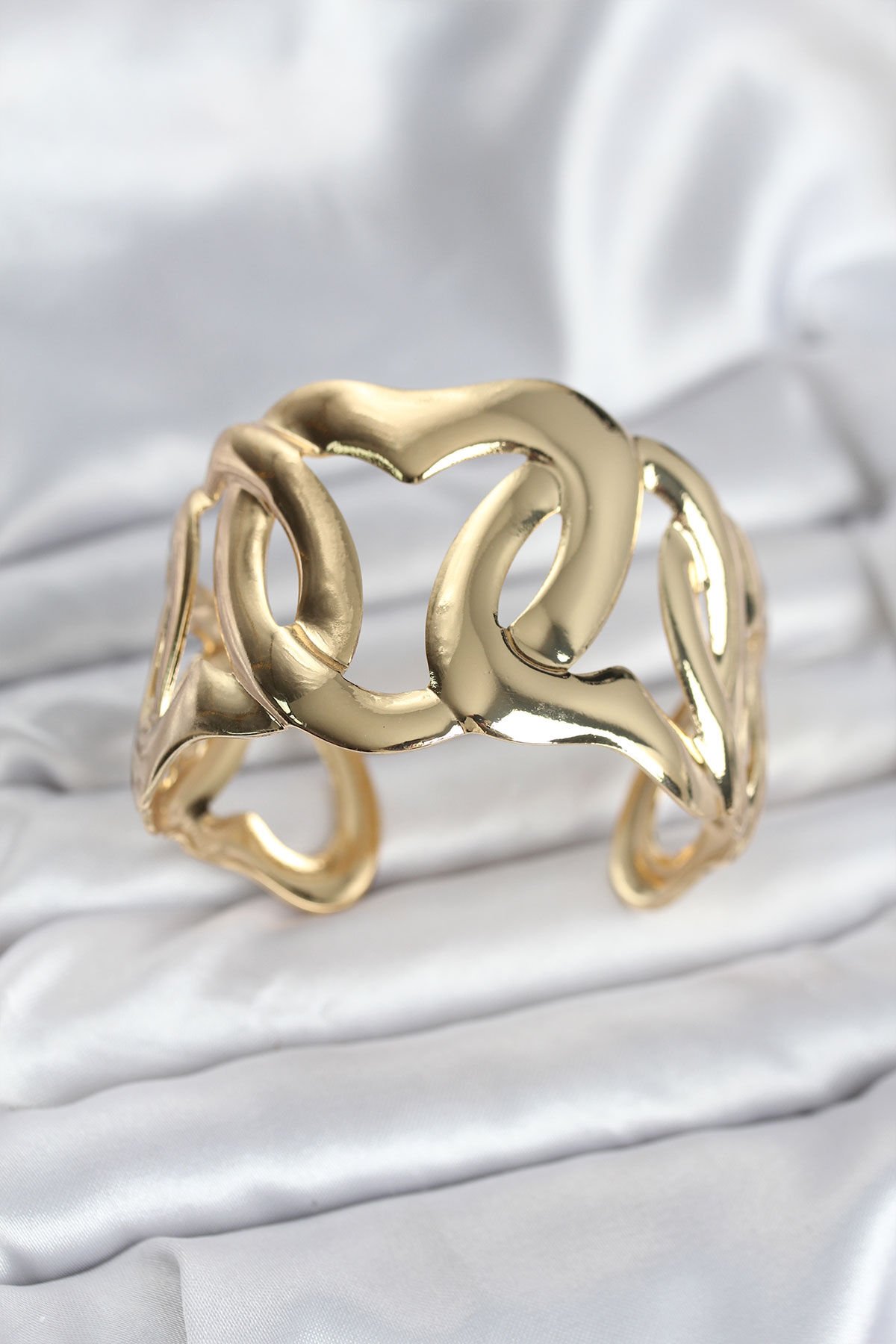 Pirinç Gold Renk Vintage Kadın Bileklik