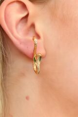 Yılan Tasarım Bayan Küpe