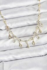 316L Çelik Zincir Gold Renk Zirkon Taşlı Kadın Kolye
