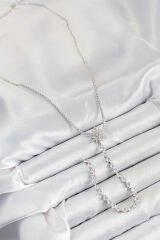 Pirinç Zirkon Taşlı Kutup Yıldızı Model Gold Renk Y Kolye