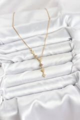 316L Çelik Zincir Gold Renk Kutup Yıldızı Model Kadın Kolye