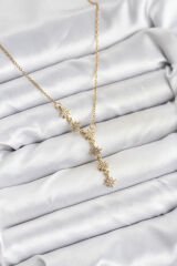 316L Çelik Zincir Gold Renk Kutup Yıldızı Model Kadın Kolye