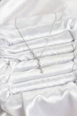 316L Çelik Zincir Gümüş Renk Kutup Yıldızı Model Kadın Kolye