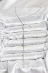 316L Çelik Zincir Gümüş Renkli Yıldız Model Kadın Y Kolye