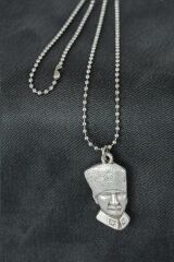Atatürk Figürlü Metal Erkek Kolye