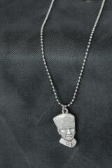 Atatürk Figürlü Metal Erkek Kolye