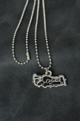 Atatürk İmzalı Metal Erkek Kolye