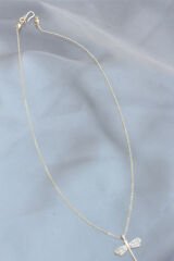 Yusufçuk Tasarımlı Gold Metal Taşlı Kadın Kolye