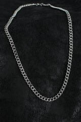 316L Çelik Klasik Zincir Model Gümüş Renk Erkek Kolye