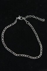 316L Çelik Figaro Model Gümüş Renk Erkek Bileklik