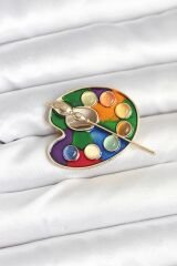 Ressam Paleti Model Broş