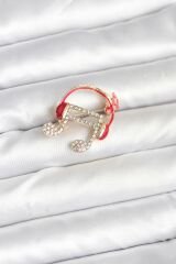 Kulaklıklı Nota Model Broş