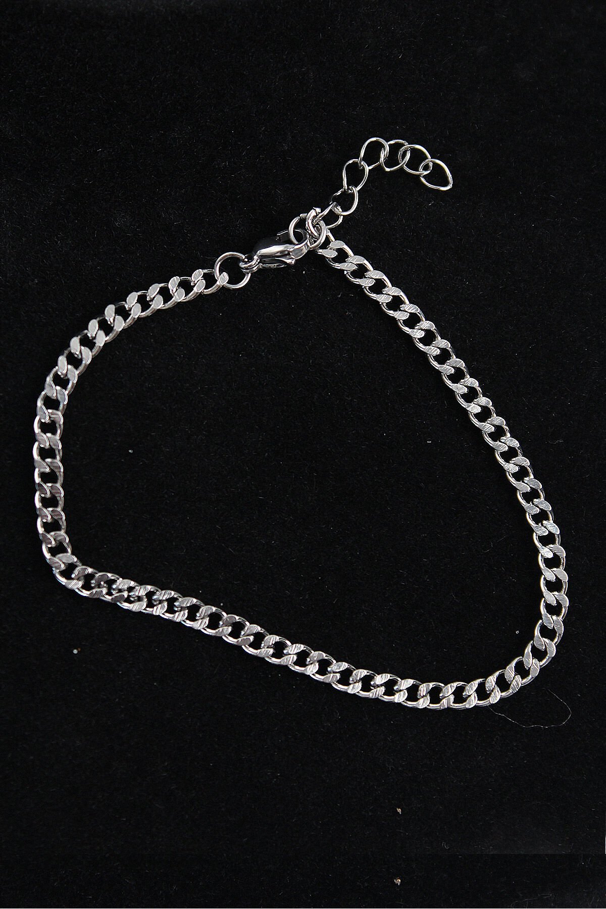 316L Çelik İnce Klasik Model Gümüş Renk Erkek Bileklik