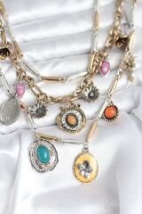 Pirinç Otantik Kolye Seti