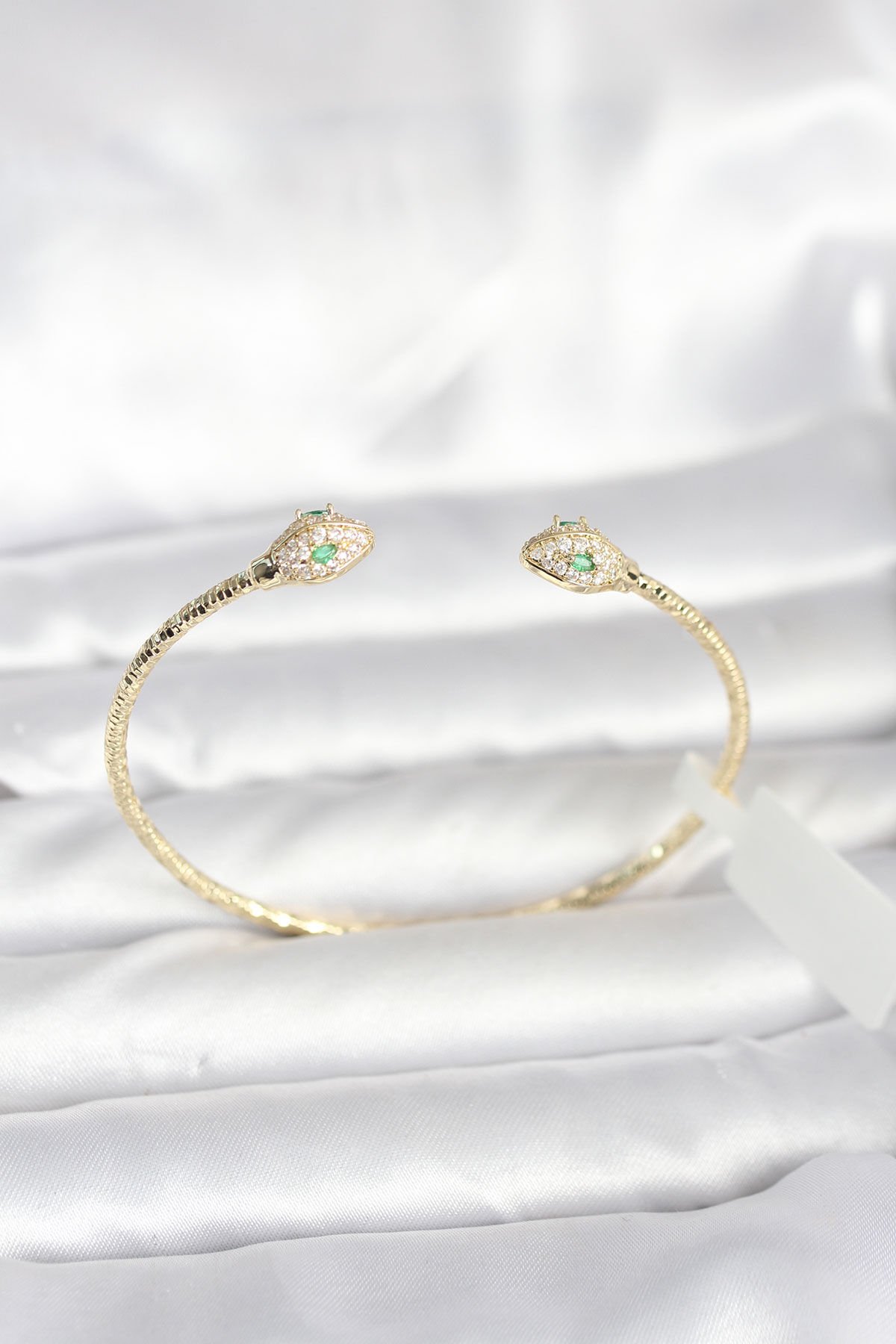 Pirinç Gold Renk Yılan Model Bileklik