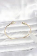 Pirinç Gold Renk Yılan Model Bileklik