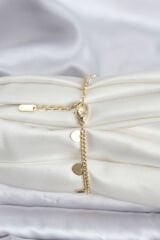 14K Gold Renk Kaplama Kalpli Model CM Kadın Bileklik