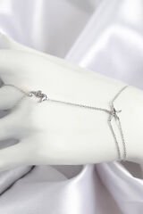 Pirinç Zirkon Taşlı Deniz Atı Ve Yıldız Model Gümüş Renk Şahmeran