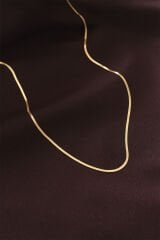 Çelik Gold Renk 60 cm İnce İtalyan Zincir Kolye