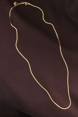 Çelik Gold Renk 60 cm İnce İtalyan Zincir Kolye