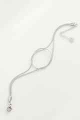 316L Çelik Gümüş Renk Düğüm Model Bileklik