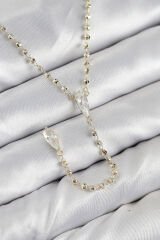 Pirinç Zirkon Taşlı Gold Renk Kadın Y Kolye