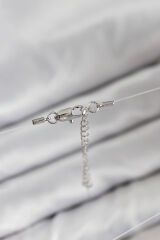 Misineli Topcuk Model Gümüş Renk Hayalet Kolye