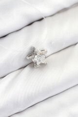 Misineli Yıldız Model Gümüş Renk Hayalet Kolye