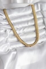 14K Gold Renk Kaplama Zincir Modelli CM Kadın Kolye