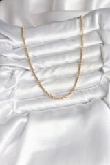 14K Gold Renk Kaplama Zincir Model CM Kadın Kolye