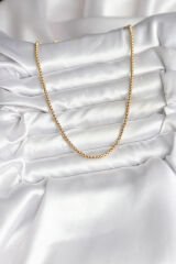 14K Gold Renk Kaplama Zincir Model CM Kadın Kolye