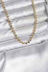 14K Gold Renk Kaplama Zincir Model CM Kadın Kolye