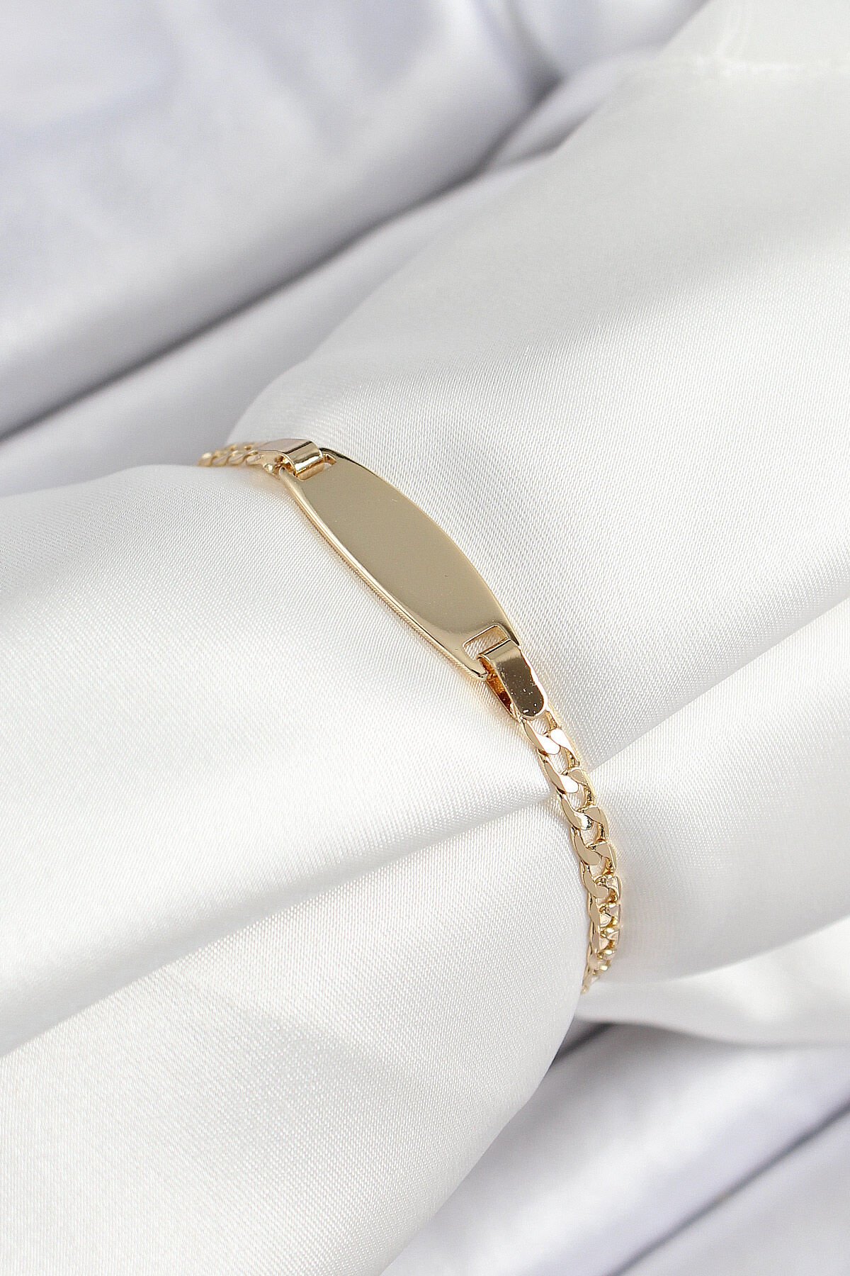 Pirinç Oval Model Gold Renk Xuping Bebek Künyesi