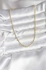 14K Gold Renk Kaplama Burgu Model CM Kadın Kolye