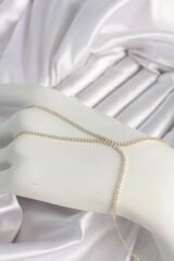 Pirinç Gold Renk Zirkon Taşlı Su Yolu Zirkon Taşlı Kadın Şahmeran