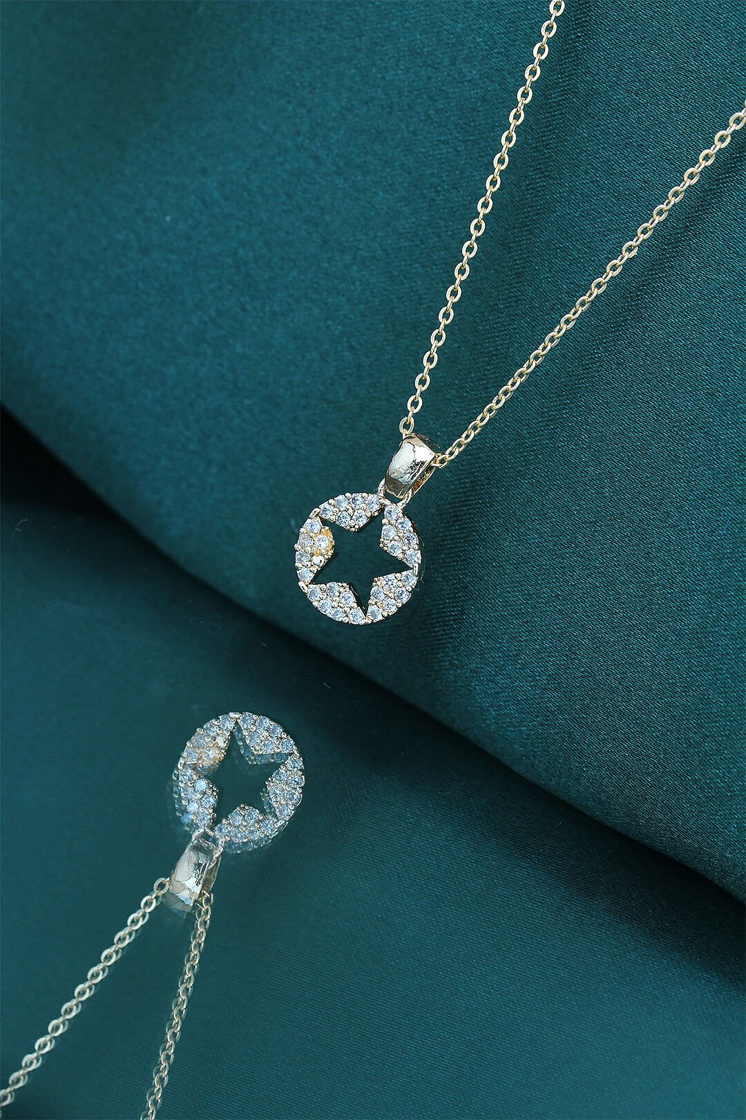 Yıldız Tasarım Gold Renk Kadın Kolye