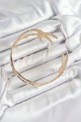 Pirinç Sıralı Deniz Yıldızı Model Gold Renk Kadın Pazu Bileklik