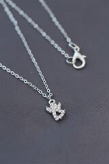 Minimal Melek Silver Renk Zirkon Taşlı Kadın Kolye