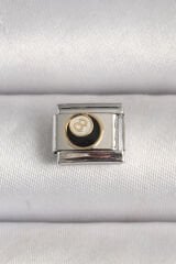 316L Çelik Gümüş Renk 8 Ball İşlemeli Nomination Charm
