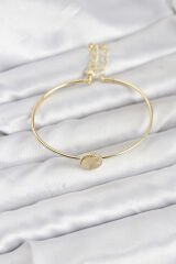 Gold Renk Pirinç Model Kadın Bileklik