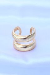 Pirinç Gold Renk Ayarlanabilir Şerit Yüzük