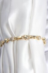 Pirinç VIP Seri Gold Renk Topçuk Model Kadın Bileklik