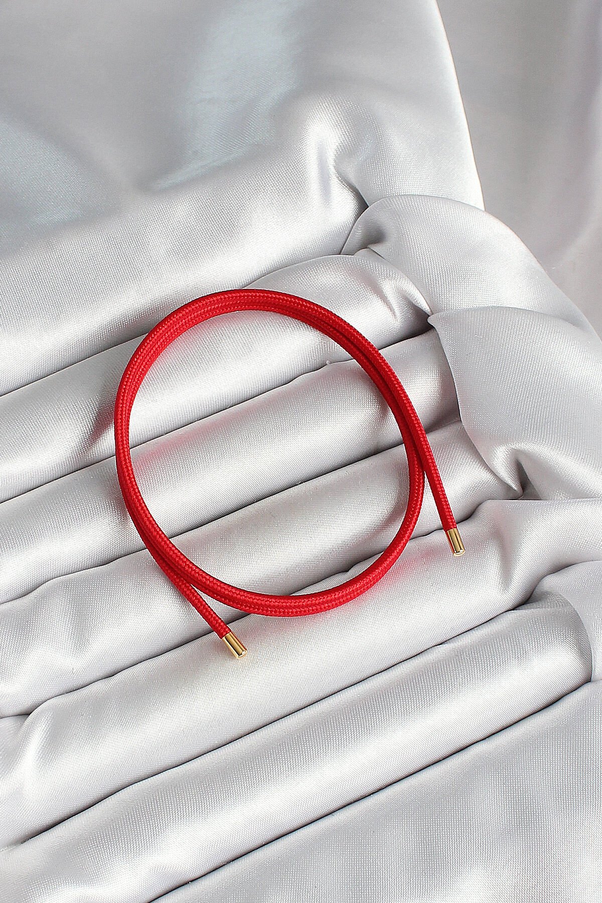 Mıknatıslı  Koyu Kırmızı Renk Sarmal Kadın Bileklik