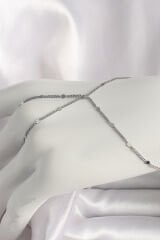 Pirinç Gümüş Renk Pul Detaylı Kadın Şahmeran
