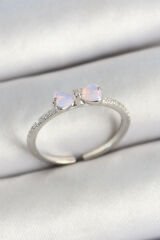 Pirinç Fiyonk Figürlü Zirkon Taşlı Gold Renk Ayarlanabilir Kadın Yüzük