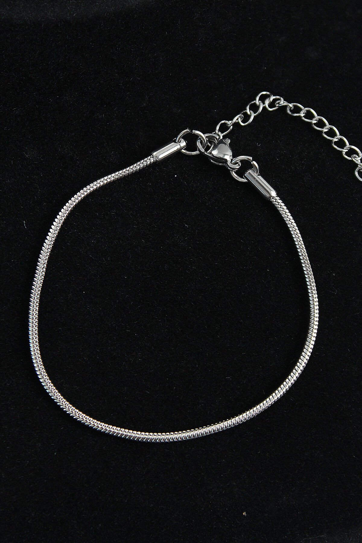 316L Çelik Oval İtalyan Model Gümüş Renk Erkek Bileklik