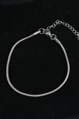 316L Çelik Oval İtalyan Model Gümüş Renk Erkek Bileklik