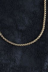 316L Çelik Örme Zincir Model Gold Renk Erkek Kolye