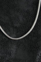 316L Çelik Oval İtalyan Zincir Model Gümüş Renk Erkek Kolye