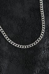 316L Çelik Klasik Zincir Model Gümüş Renk Erkek Kolye